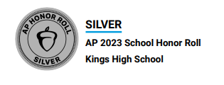 KHS Silver AP Honor Roll 2023 graphic